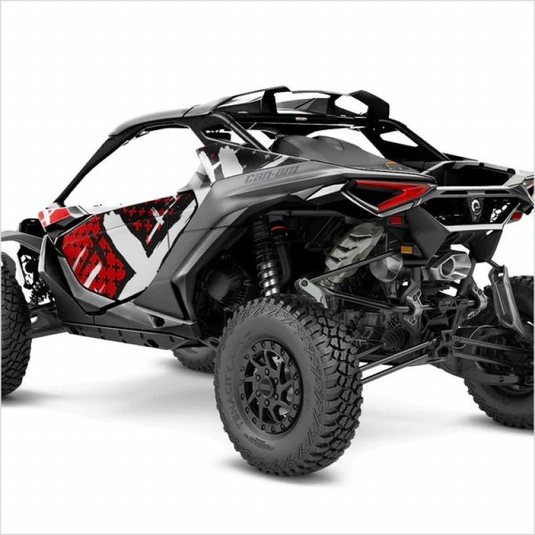 X-Design Dark Red S Version for Can-Am Maverick R 2 Doors